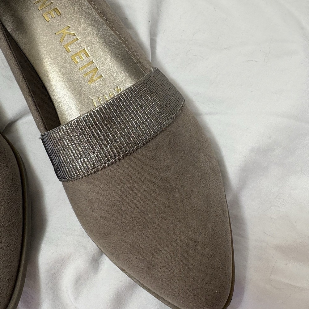 Anne Klein I-Flex Ryan Ballet Flat Low Heels Pumps Loafer Glam Office Couture 6M - Picture 2 of 7